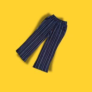 🌌😌 Black Pinstripe High-Waisted Pants! 🌌😌